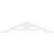 Ekena Millwork Pitch Cornelia Architectural Grade PVC Gable Pediment, 60"W x 12 1/2"H x 1"P (5/12) GPP060X013X100CRN - alternate 4